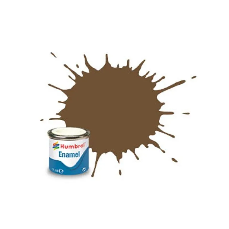 Humbrol No 186 Brown - Matt - Tinlet No 1 (14ml)