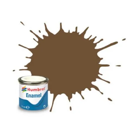 Humbrol No 186 Brown - Matt - Tinlet No 1 (14ml)