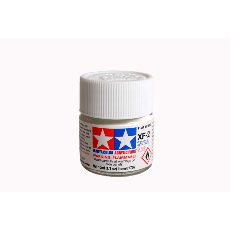 TAMIYA ACRYLIC MINI XF-2 FLAT WHITE TAMIYA ACRYLIC MINI XF-2 FLAT WHITE