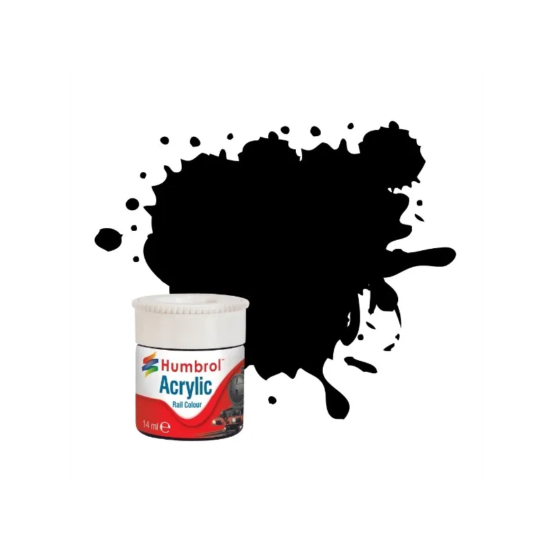 Humbrol Dirty Black RC401 Acrylic Rail Paint Humbrol Dirty Black RC401 Acrylic Rail Paint