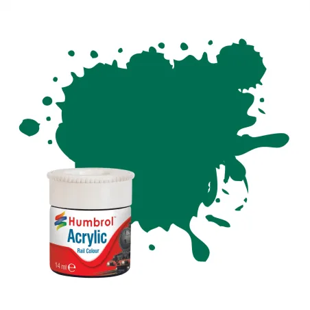 Humbrol Malachite Green RC409 Acrylic Rail Paint