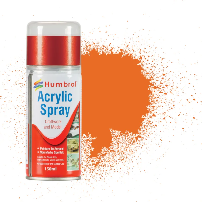 Humbrol No 18 Orange - Modellers Spray 150 ML