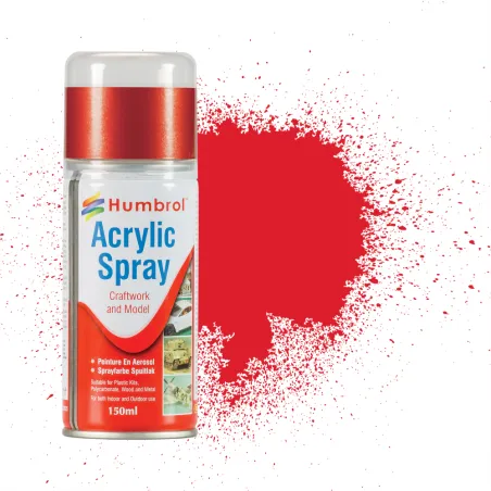 Humbrol No 19 Red - Modellers Spray 150 ML
