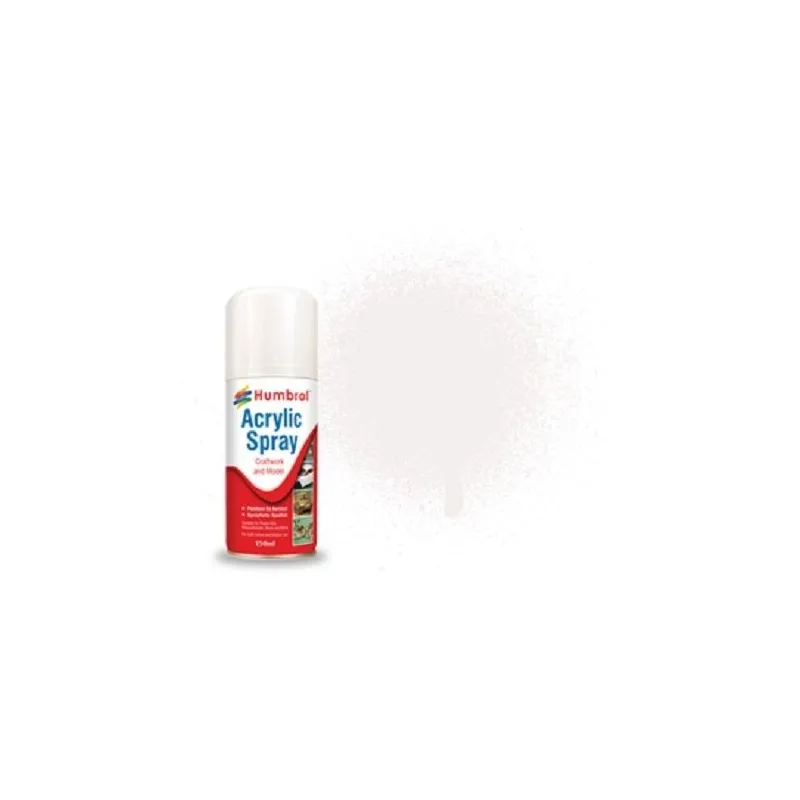 Humbrol No 34 White Matt - Modellers Spray 150 ML