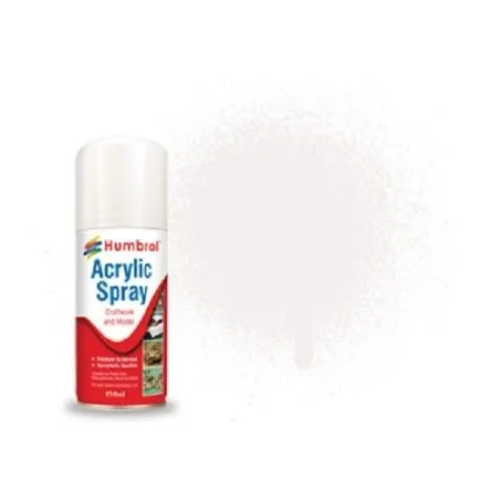 Humbrol No 34 White Matt - Modellers Spray 150 ML