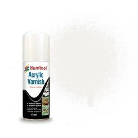 Humbrol Acrylic No 135 Satin Varnish - Modellers Spray 150 ML