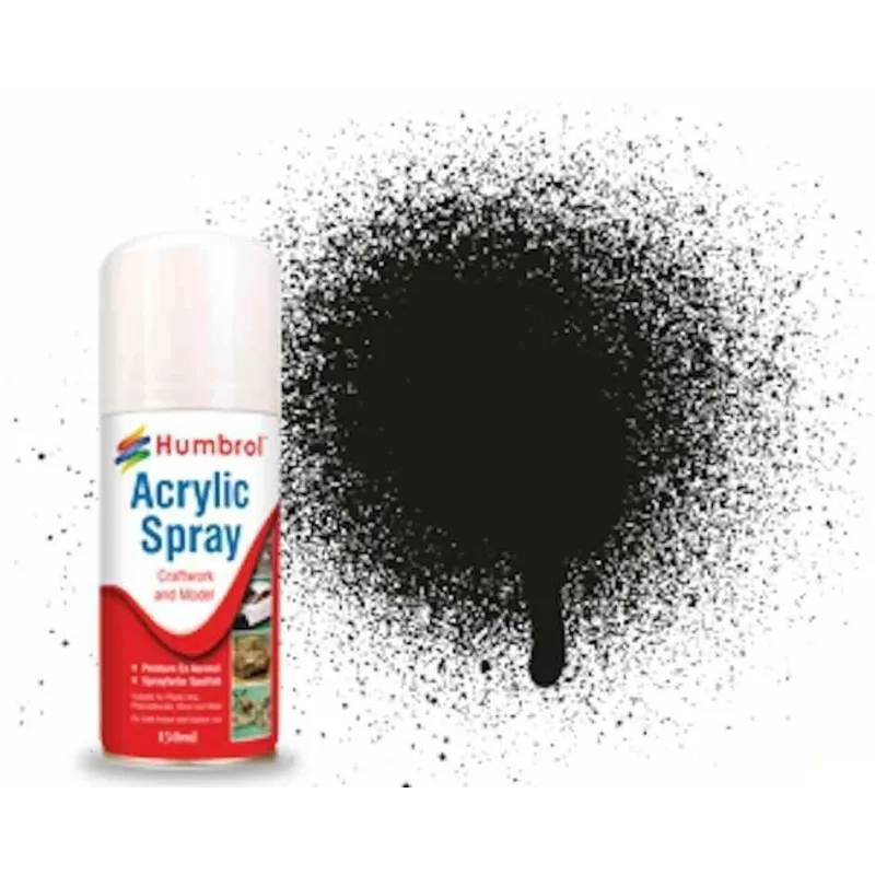 Humbrol No 163 Dark Green - Satin Modellers Spray 150 ML 