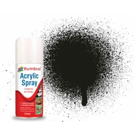 Humbrol No 163 Dark Green - Satin Modellers Spray 150 ML 