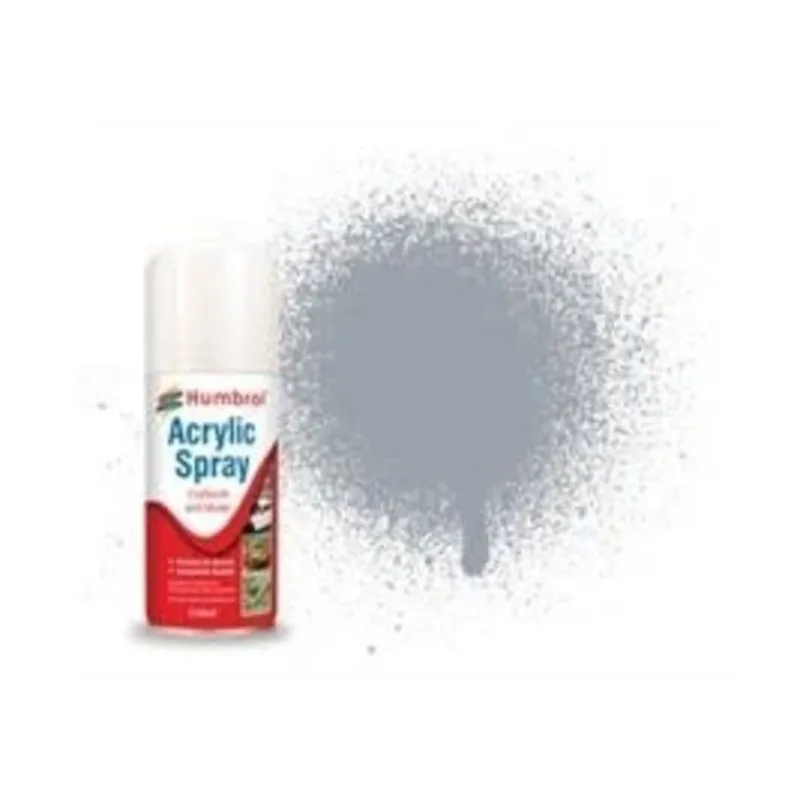 Humbrol No 165 Medium Sea Grey Satin Modellers Spray 150 ML 