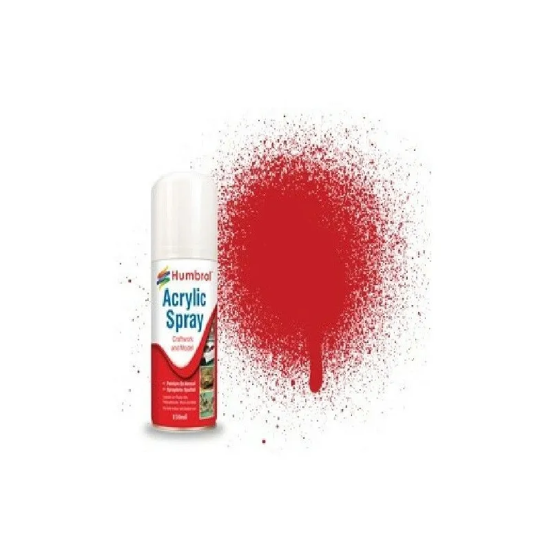 Humbrol No 220 Italian Racing Red - Modellers Spray 150 ML