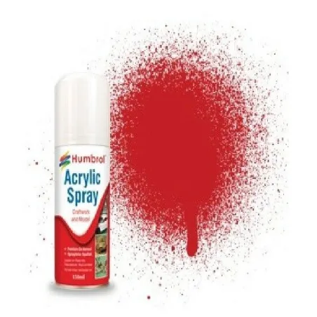 Humbrol No 220 Italian Racing Red - Modellers Spray 150 ML