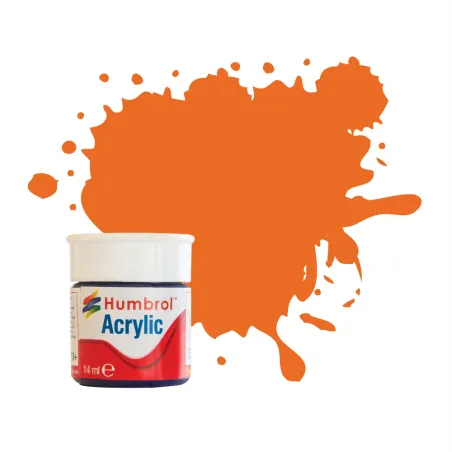 Humbrol No 18 Orange - Gloss - 12 ml Acrylic