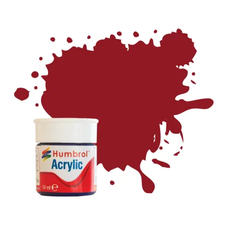 Humbrol No 20 Crimson - Gloss - 12 ml Acrylic
