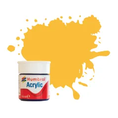 Humbrol No 24 Trainer Yellow - Matt -12ml Acrylic