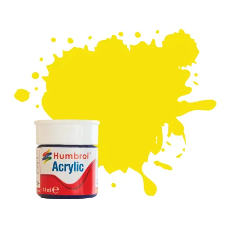 Humbrol No 99 Lemon - Matt -12ml Acrylic