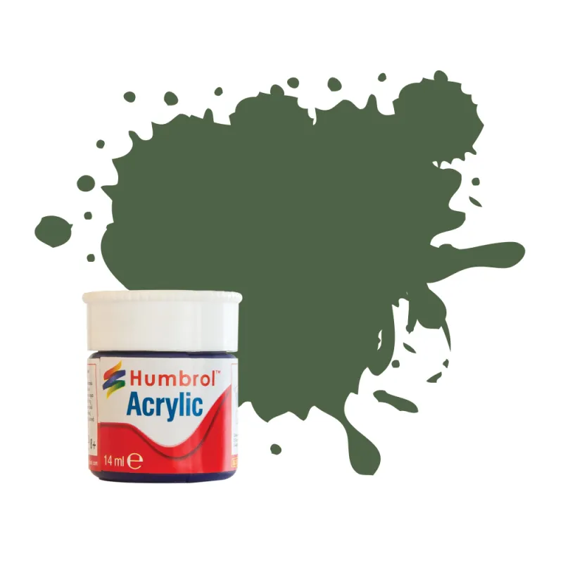 Humbrol No 117 US Light Green - Matt -12ml Acrylic