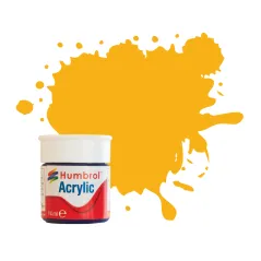 Humbrol No 154 Insignia Yellow - Matt -12ml Acrylic