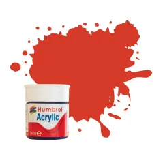 Humbrol No 174 Signal Red - Satin -12ml Acrylic