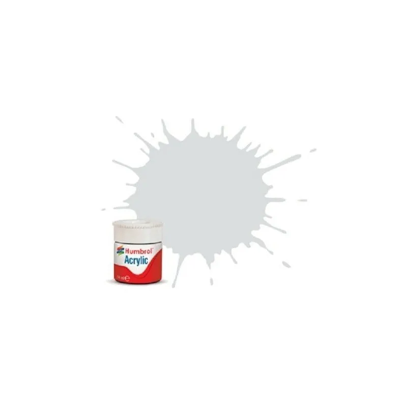196 Light Grey Satin - 12ml Acrylic 196 Light Grey Satin - 12ml Acrylic
