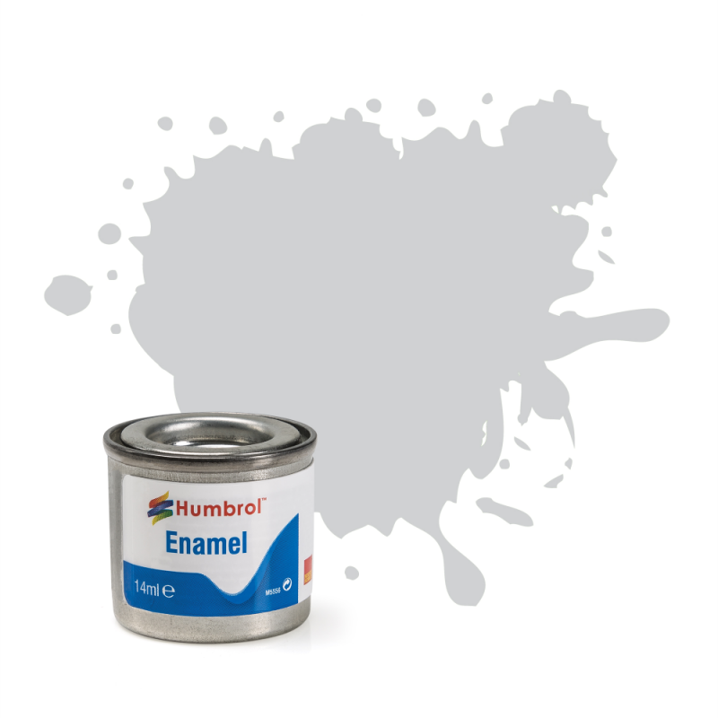 Humbrol AQ0126 - 11 50ml Enamel Metallic Silver Paint Tinlet