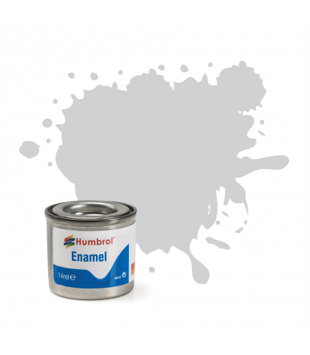 Humbrol AQ0126 - 11 50ml Enamel Metallic Silver Paint Tinlet