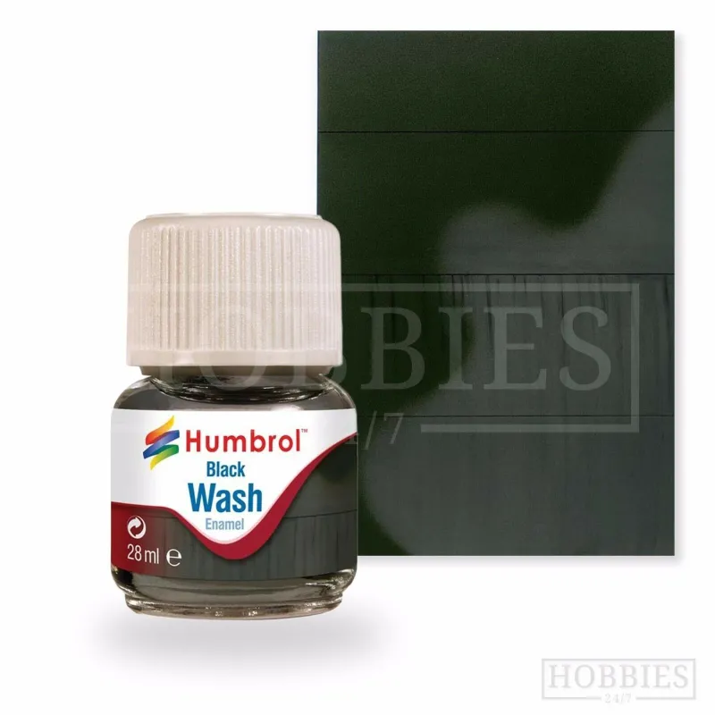 Humbrol 28ml Enamel Wash - Black
