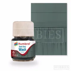Humbrol 28ml Enamel Wash - Dark Grey
