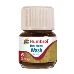 Humbrol 28ml Enamel Wash - Dark Brown