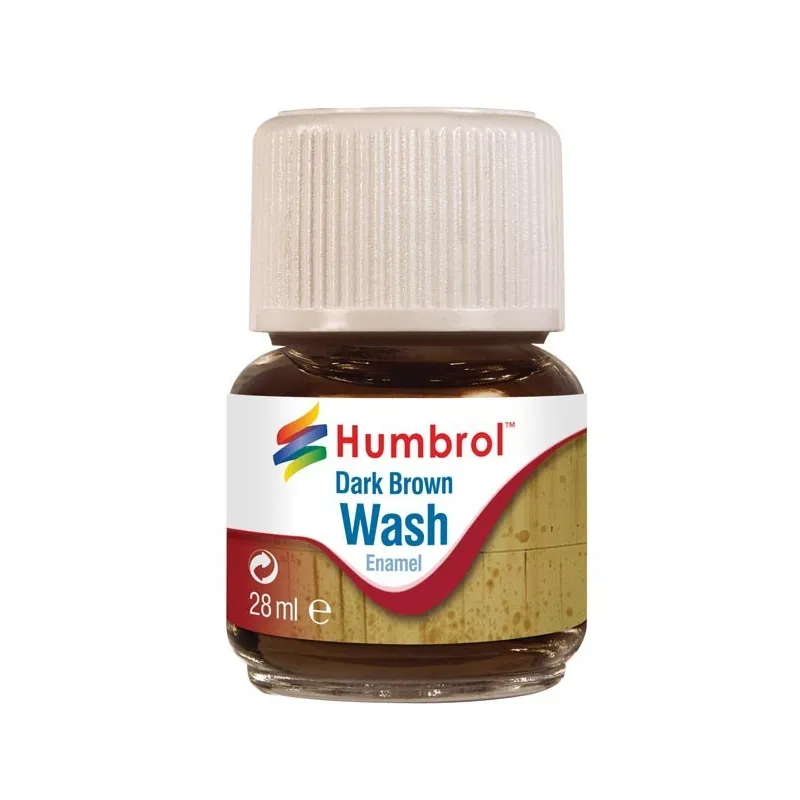 Humbrol 28ml Enamel Wash - Dark Brown Humbrol 28ml Enamel Wash - Dark Brown