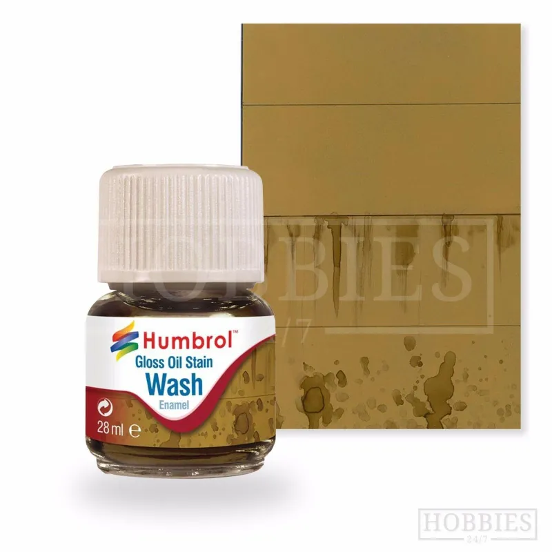 Humbrol 28ml Enamel Wash - Oil Stain
