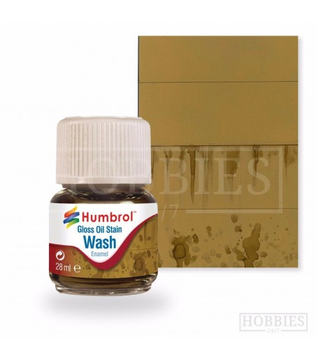 Humbrol 28ml Enamel Wash - Oil Stain