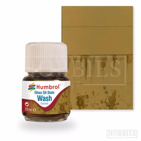 Humbrol 28ml Enamel Wash - Oil Stain