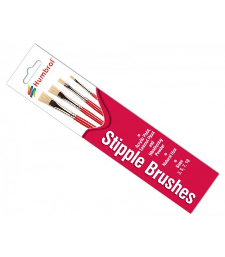 Humbrol Brush pack - Stibble Brush pack 