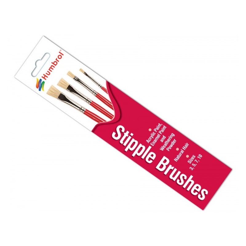 Humbrol Brush pack - Stibble Brush pack 