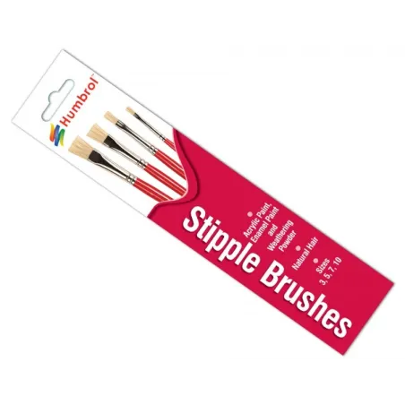 Humbrol Brush pack - Stibble Brush pack 