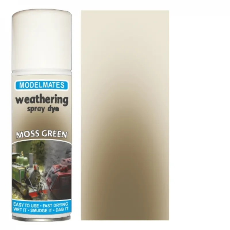 Modelmates Weathering Spray Can - Moss Green 200ml