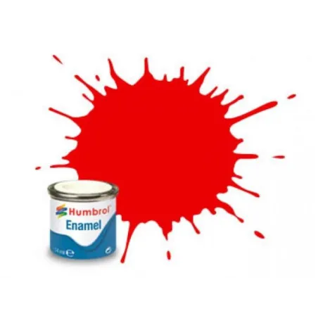 Humbrol No 19 Bright Red - Gloss - Tinlet No 1 (14ml)