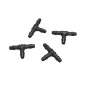 T Coupler For 1/8 Tubing, Black
