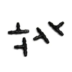 T Coupler For 1/16 Tubing, Black