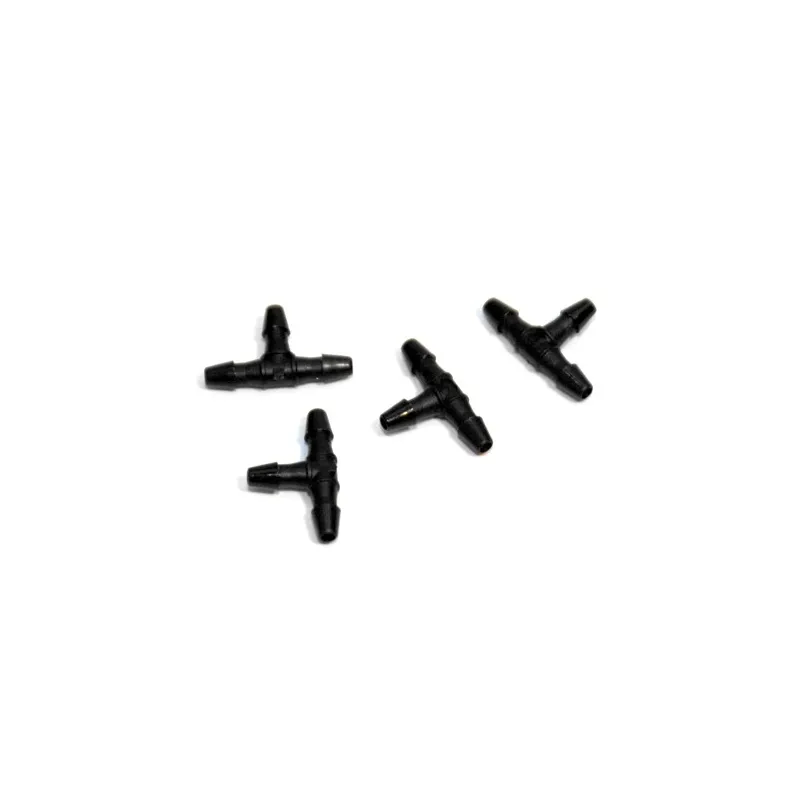 T Coupler For 1/16 Tubing, Black