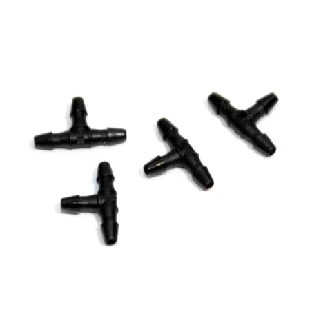 T Coupler For 1/16 Tubing, Black