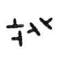 T Coupler For 1/16 Tubing, Black