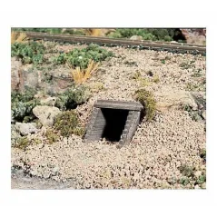 Woodland Scenics C1265 Culvert (Sewer/Drain) Portals -Timber - Pack Of 2