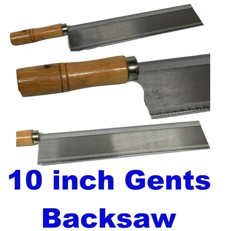10" (250mm) Gents Saw / Backsaw Woodwork Dovetail 