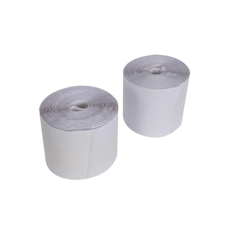 Fixman 413457 Hook & Loop Reels White Self-Adhesive 2pce 100mm x 5m