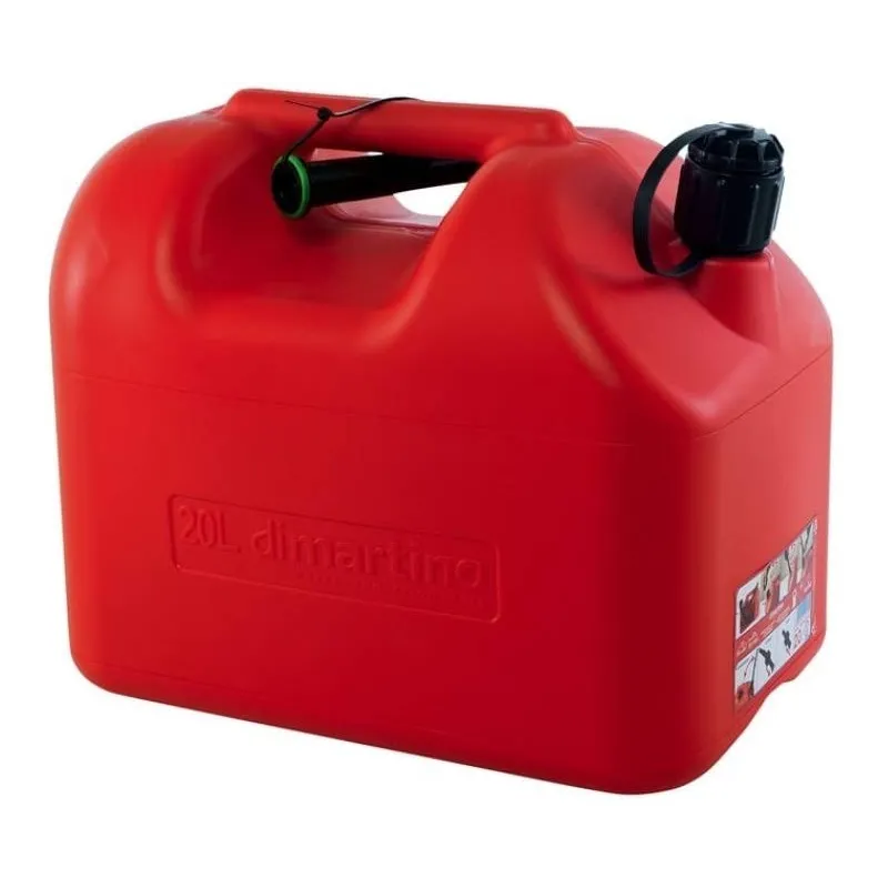 Jerry Can Fuel Tank 20 Litre 2 Spout Approved Transport Road Rail Sea & Air 20L