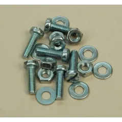 Slec Nut/Bolt/Washer - 3X10Mm (Pk6)