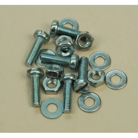 Slec Nut/Bolt/Washer - 3X10Mm (Pk6)