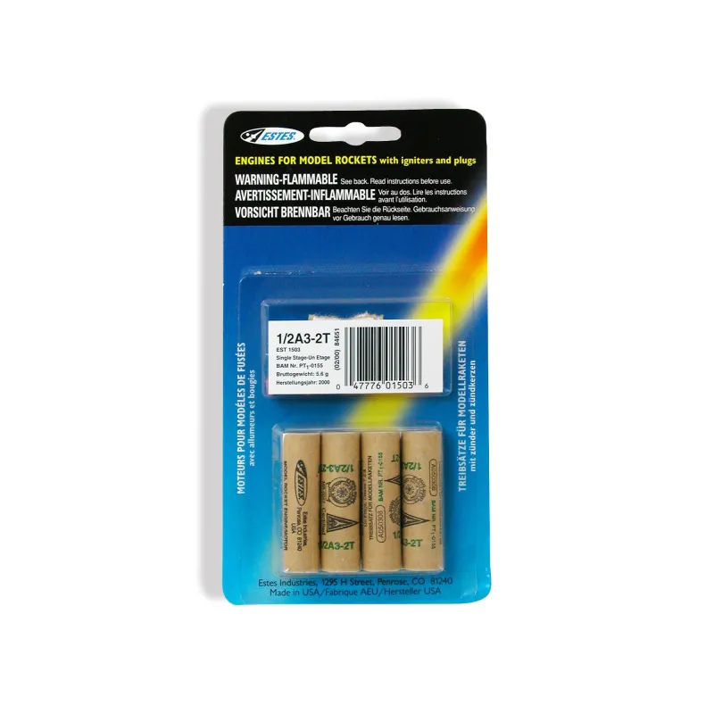 ESTES Rocket motors 1/2A3-2T (Pk4) D-ES1503