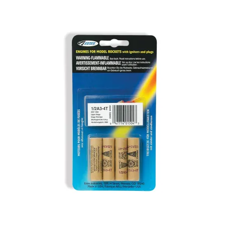 ESTES Rocket motors 1/2A3-4T (Pk4) D-ES1504